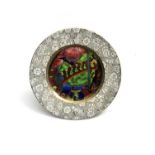 'Imps on a Bridge' a rare Wedgwood Pottery Fairyland Lustre plate designed by Daisy Makeig-Jones,