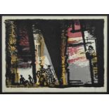 John Piper (British, 1903-1992), The Street Scene in Gloriana (1953), lithograph, 15.5 by 21.7cm,