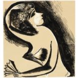 Marc Chagall; Nu à l'éventail