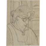 Diego Giacometti; Porträt von Annetta Giacometti (recto) - Selbstporträt des Künstlers (verso)