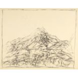 Alberto Giacometti; Pizzo della Margna vu de la maison des Giacometti à Maloja I
