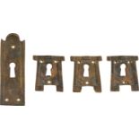 Diego Giacometti; Sammelnummer von 4 Schlüsselschildern