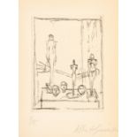 Alberto Giacometti; La "Main" et autres sculptures dans l'atelier