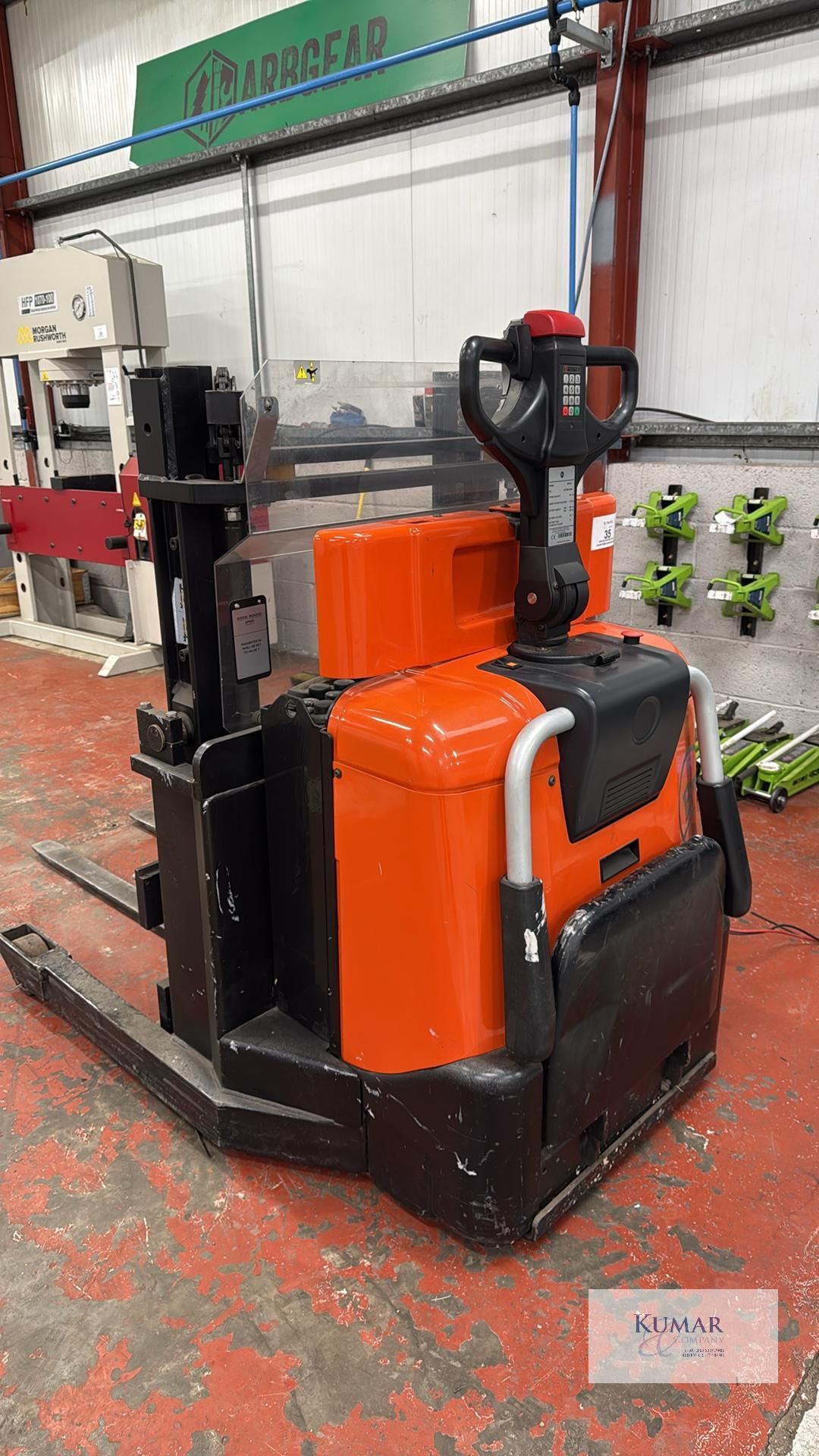 BT Model SPE125, Pedestrian Battery Operated Fork Lift Truck, Rated Capacity 750Kg, Serial No. - Image 3 of 17