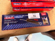 4: Sealey 3 Way Fill Side Lever Grease Guns RRP Â£24.99 Each