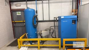 Hydrovan Model V18ACE08-4035V200 10 Bar Packaged Screw Compressor, Serial No. V18-000226-0907 with