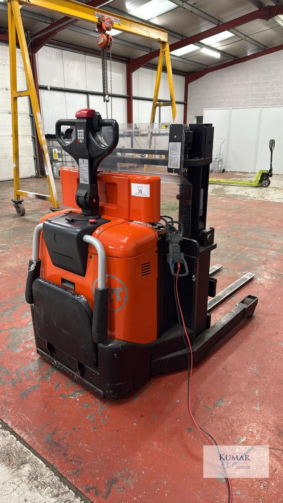 BT Model SPE125, Pedestrian Battery Operated Fork Lift Truck, Rated Capacity 750Kg, Serial No. - Image 2 of 17