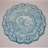 Große Fayenceplatte im Stil der Renaissance von Cantagalli, Florenz, Ende 19. Jh.