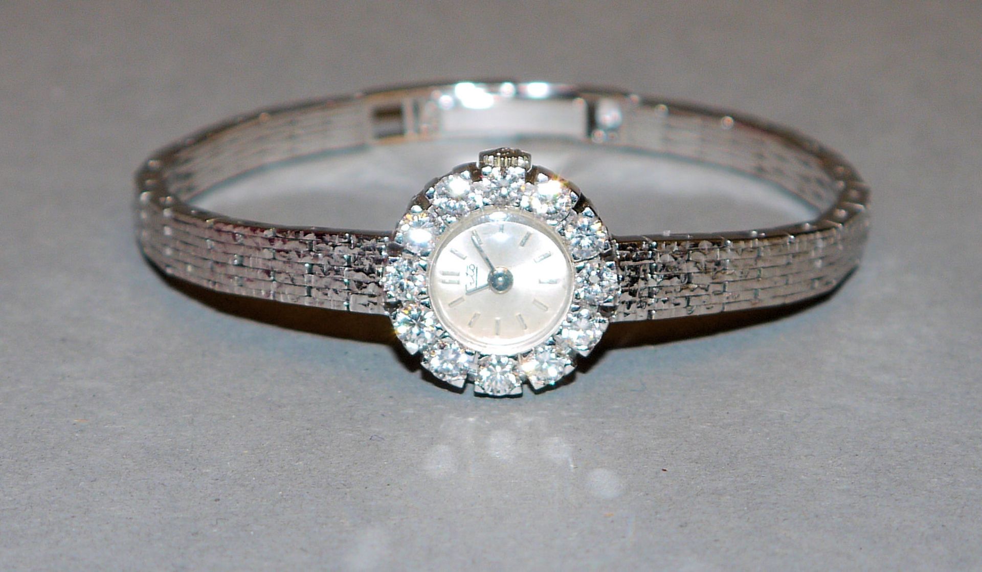 Damenarmbanduhr Cito, Gold mit Brillanten