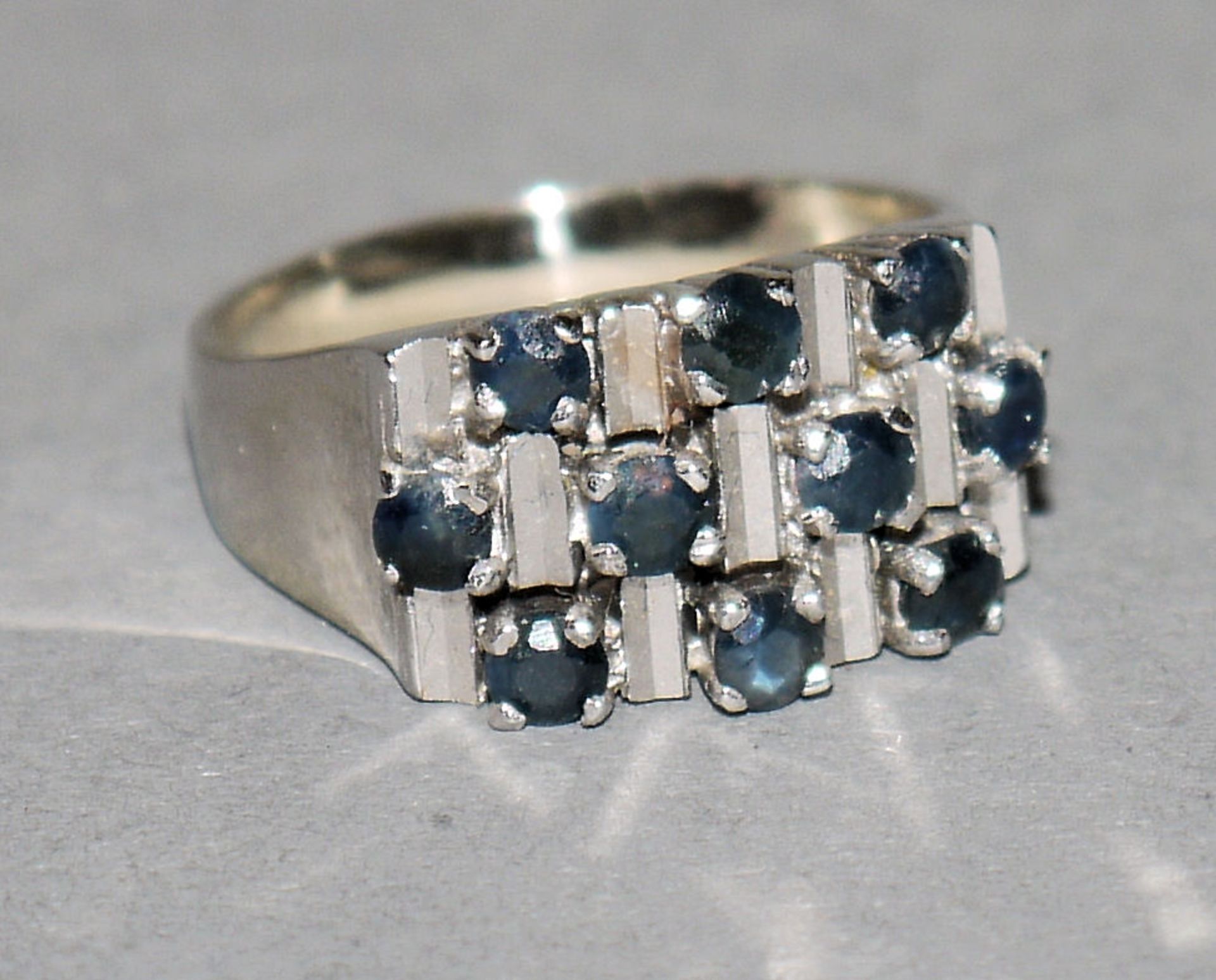 Saphirring, Gold, 1970er Jahre