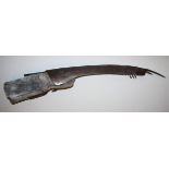 Wolfgang Bier, Langer "Sensenhandschuh", Leder & Eisen