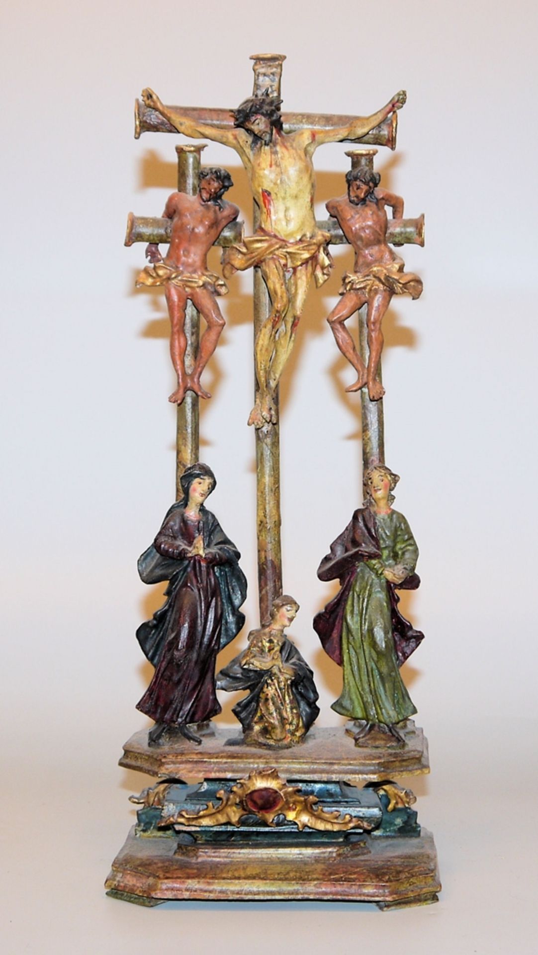 Kreuzigungsgruppe, alpenländisch um 1760 - Bild 2 aus 2