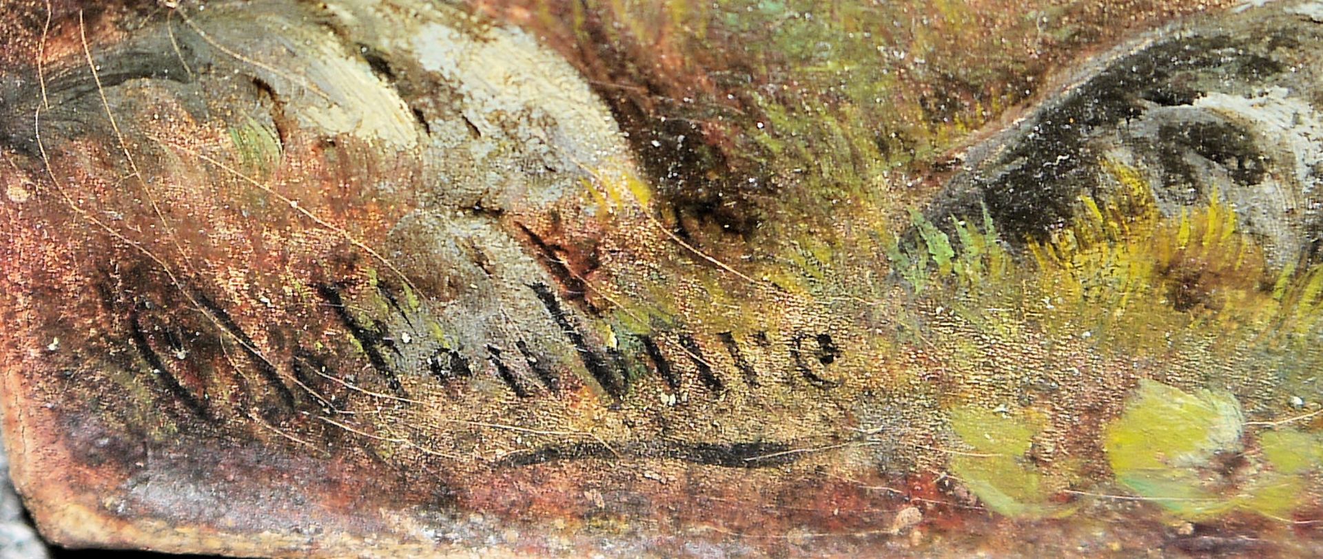 Carl le Feubure, Alpenländliche Landschaft, Ölgemälde - Bild 2 aus 3