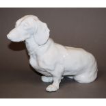 Der preisgekrönte Dackel "Laborill von der Bergsteig", Porzellanplastik der Kgl. Porzellanmanufaktu