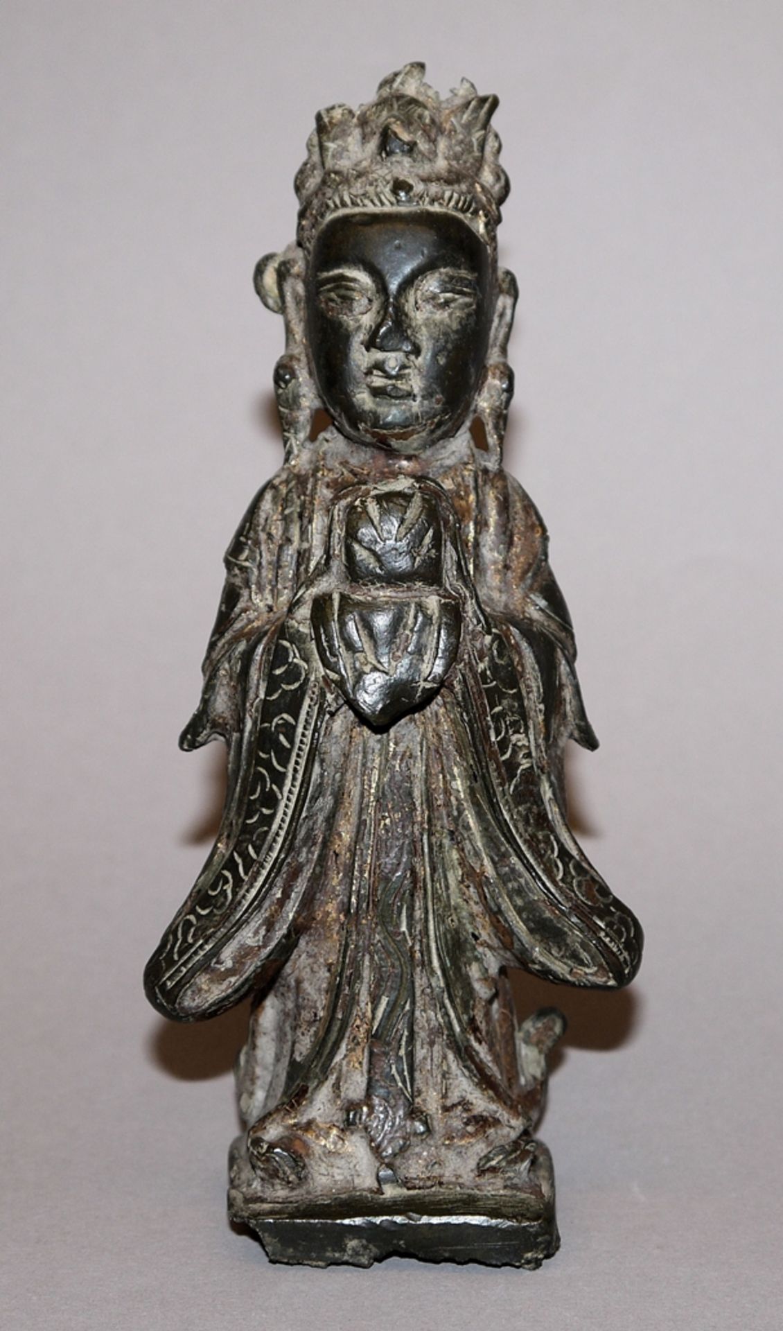 Bronzeplastik der Guanyin, Ming-Zeit, China 16./17. Jh.