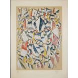Fernand Léger, Contraste de formes, monogrammierte Farblithographie von 1913