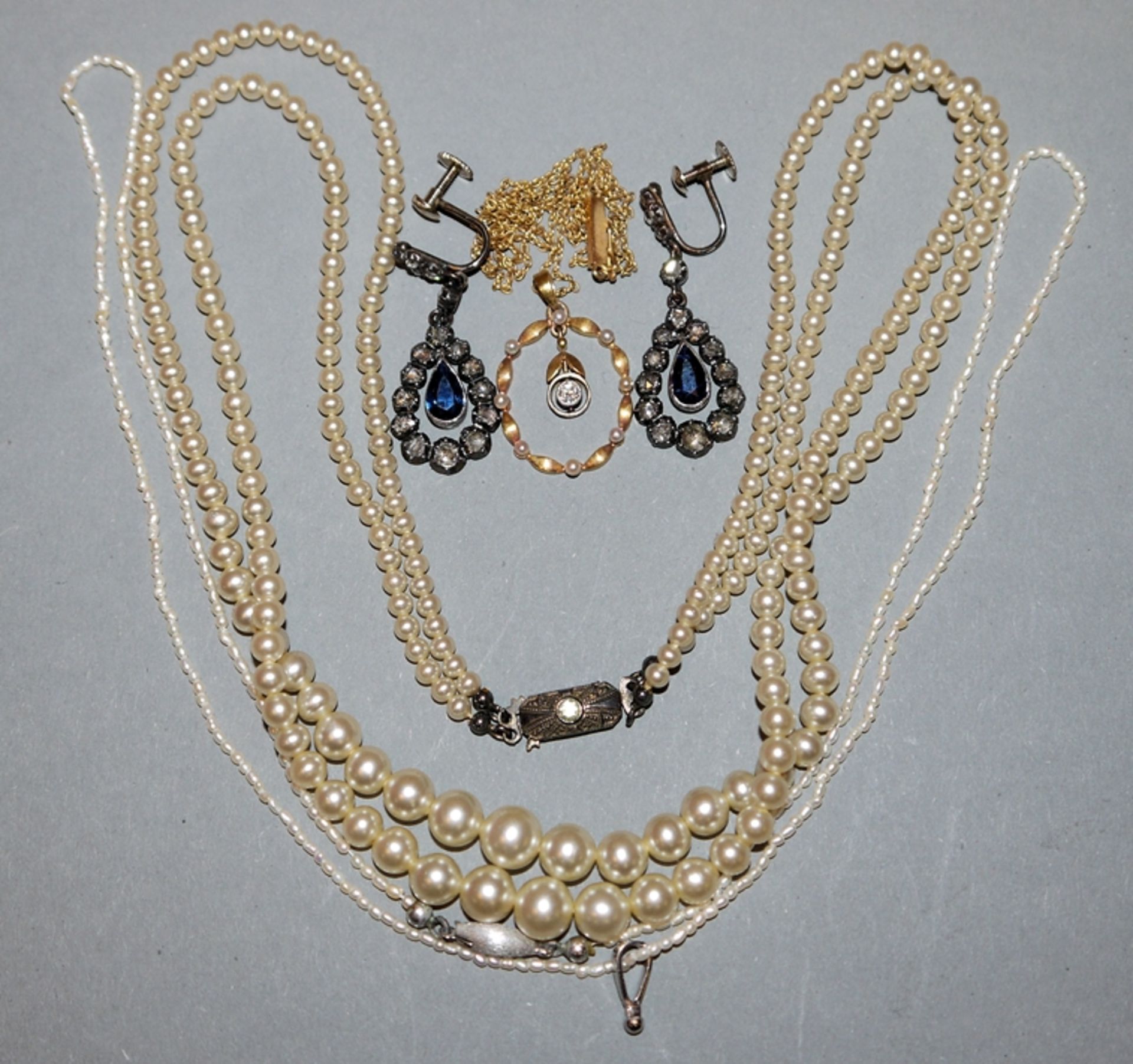 Sammlung feiner alter Schmuck, 19.Jh.- frühes 20. Jh.