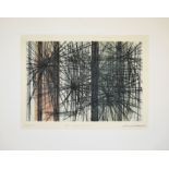 Volkmar Haase, "Etwas bricht durch", große Radierung von 1959, signiert