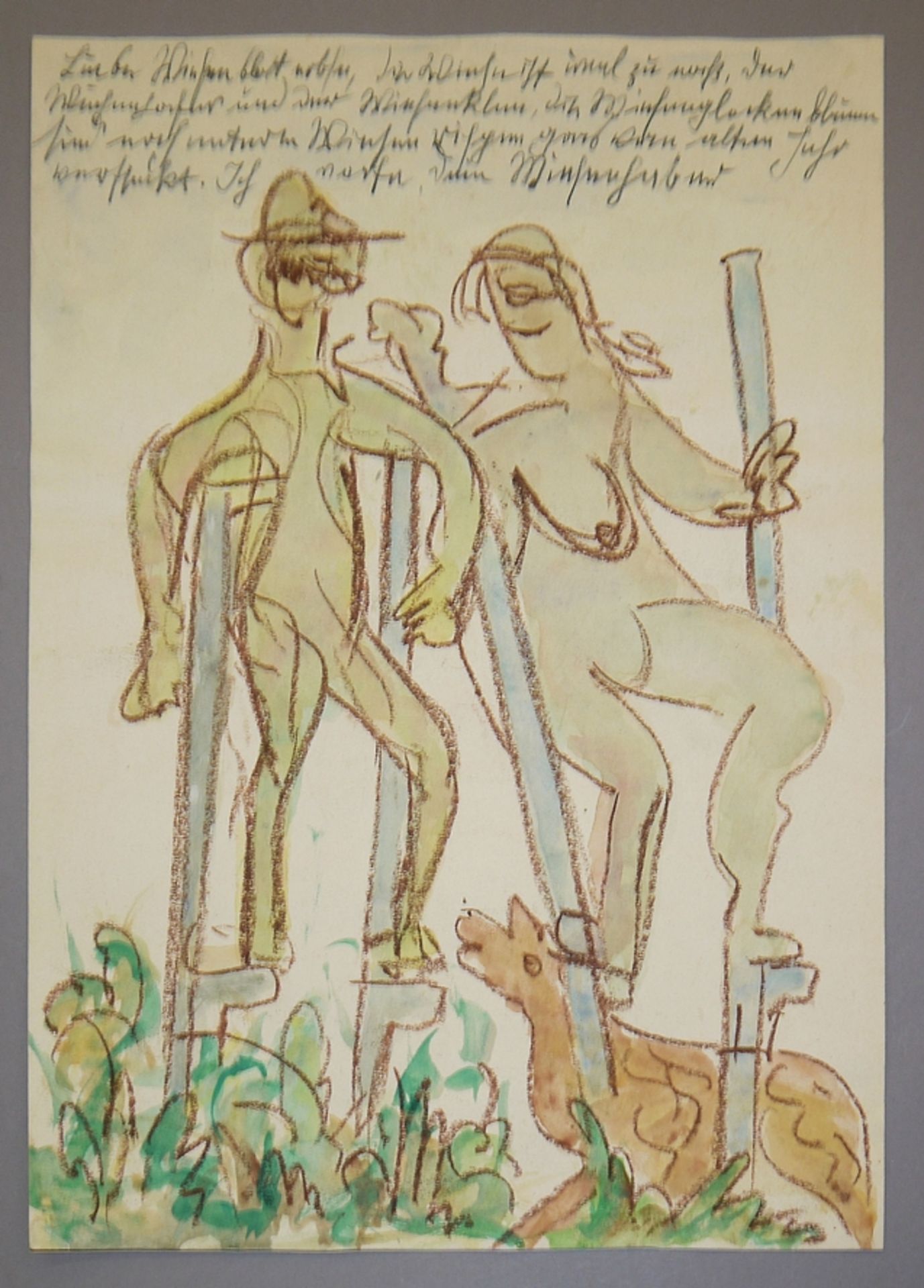 Expressionist, 7 Aquarellzeichnungen von 1926 - 1931