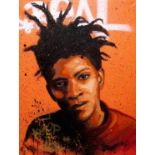 Piek7, "Keep It Real" & Hiatus, "Coca Cola", Street Art Kunst, 2 Mischtechniken von 2017, je mit Ze