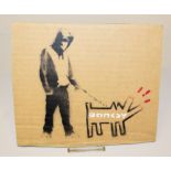 Banksy, Choose Your Weapon, Dismaland, Pochoir von 2015