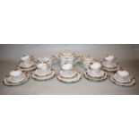 Porzellan-Teeservice "Tirana" des Art Déco für 12 Personen Rosenthal mit seltenem Dekor von 1931