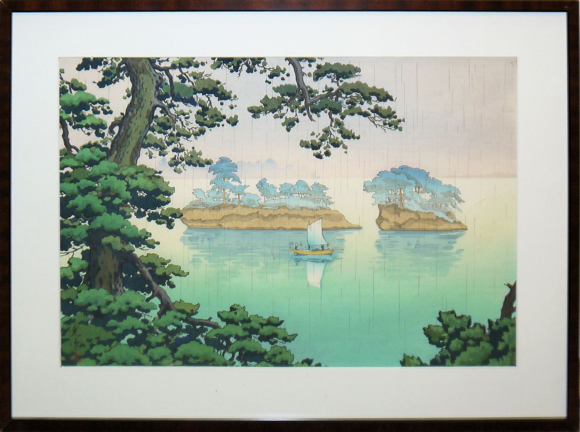 12 Ukiyo-e, japanische Farbholzschnitte der Uchida Art Co., Kyoto Mitte 20. Jh. - Bild 3 aus 7