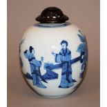 Blauweiß-Vorratsgefäß der Kangxi-Zeit, China um 1700, ehemals Slg. R.F.A. Riesco