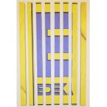 Dennis Loesch, EDEKA, Wandobjekt, Inkjet-Print auf Aluminiumstäben von 2014