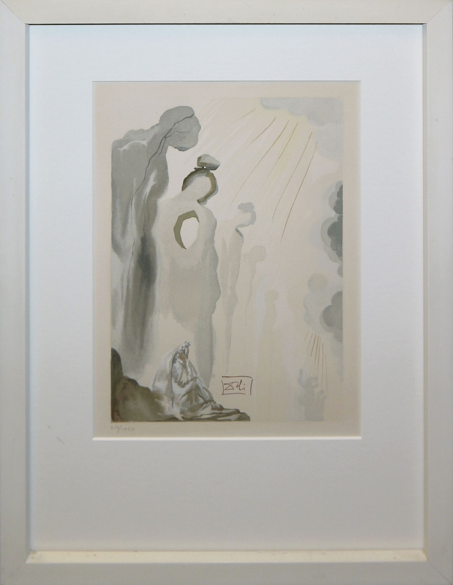 Salvador Dalí, Die Göttliche Komödie, 4 Farbholzschnitte, galeriegerahmt - Bild 2 aus 4