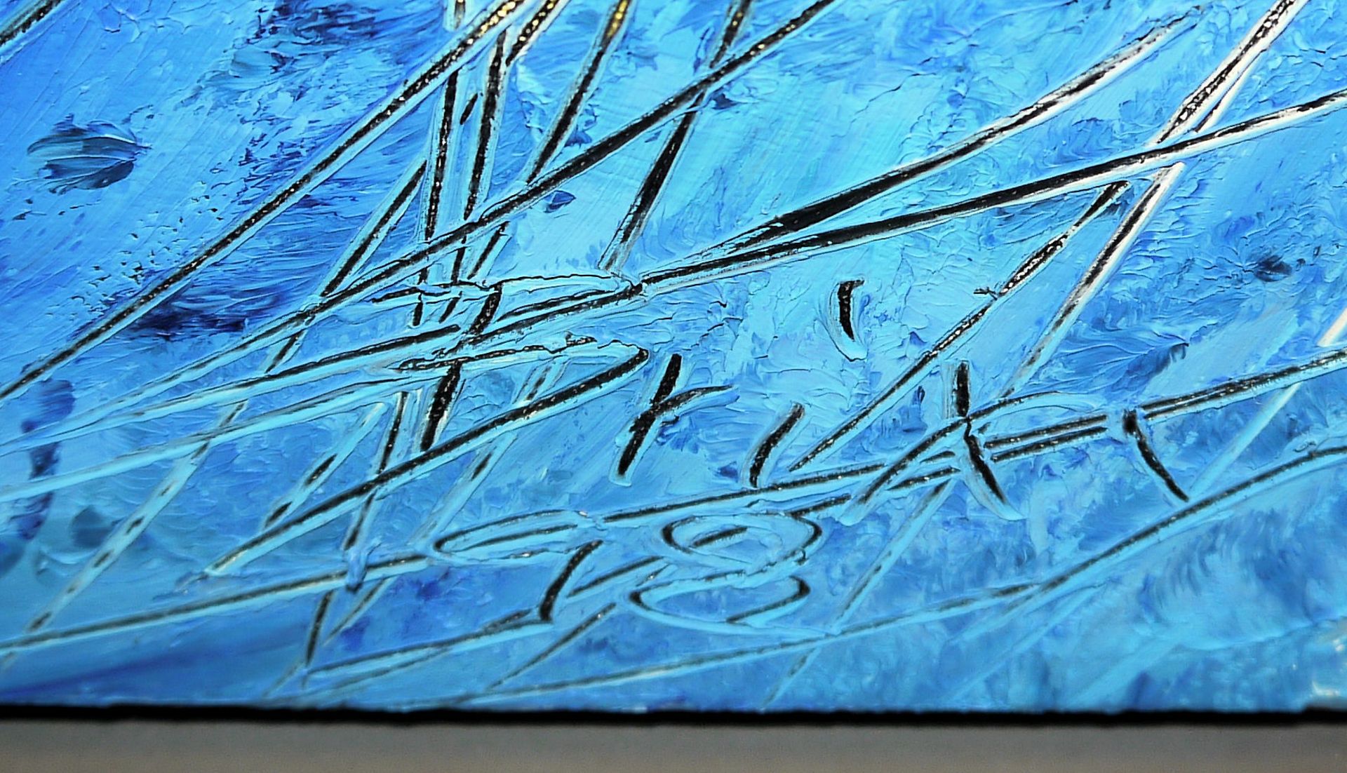 Dietmar Brixy, "Im Strudel des Lebens", großes Ölgemälde von 1998, im Stahlrahmen, mit Zertifikat - Bild 2 aus 4