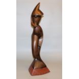 Alexander Archipenko, nach, "Statue on a triangular base", abstrakter, kubistischer Frauenakt, groß