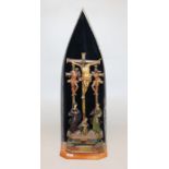 Kreuzigungsgruppe, alpenländisch um 1760