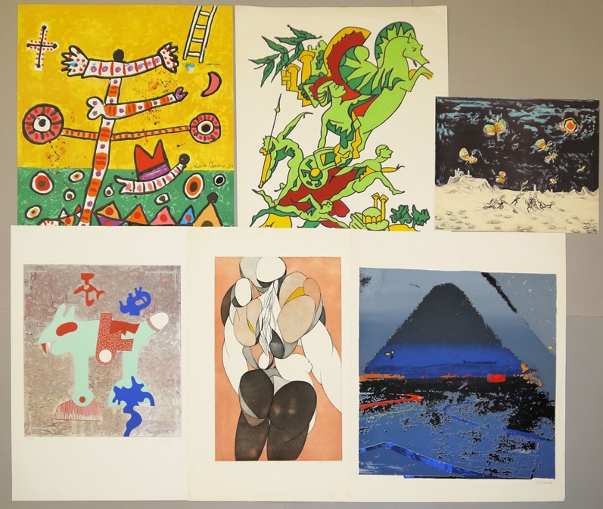 Reichhaltiger Kunstnachlass Graphiken, Originale & 2 Fotobücher