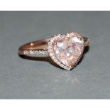 Ring mit Brillanten und Morganit, Gold, Effy