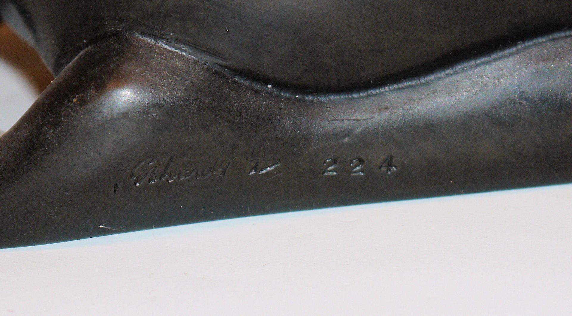 Joseph Erhardy, Bronzeplastik "La Pleureuse" - Bild 2 aus 2