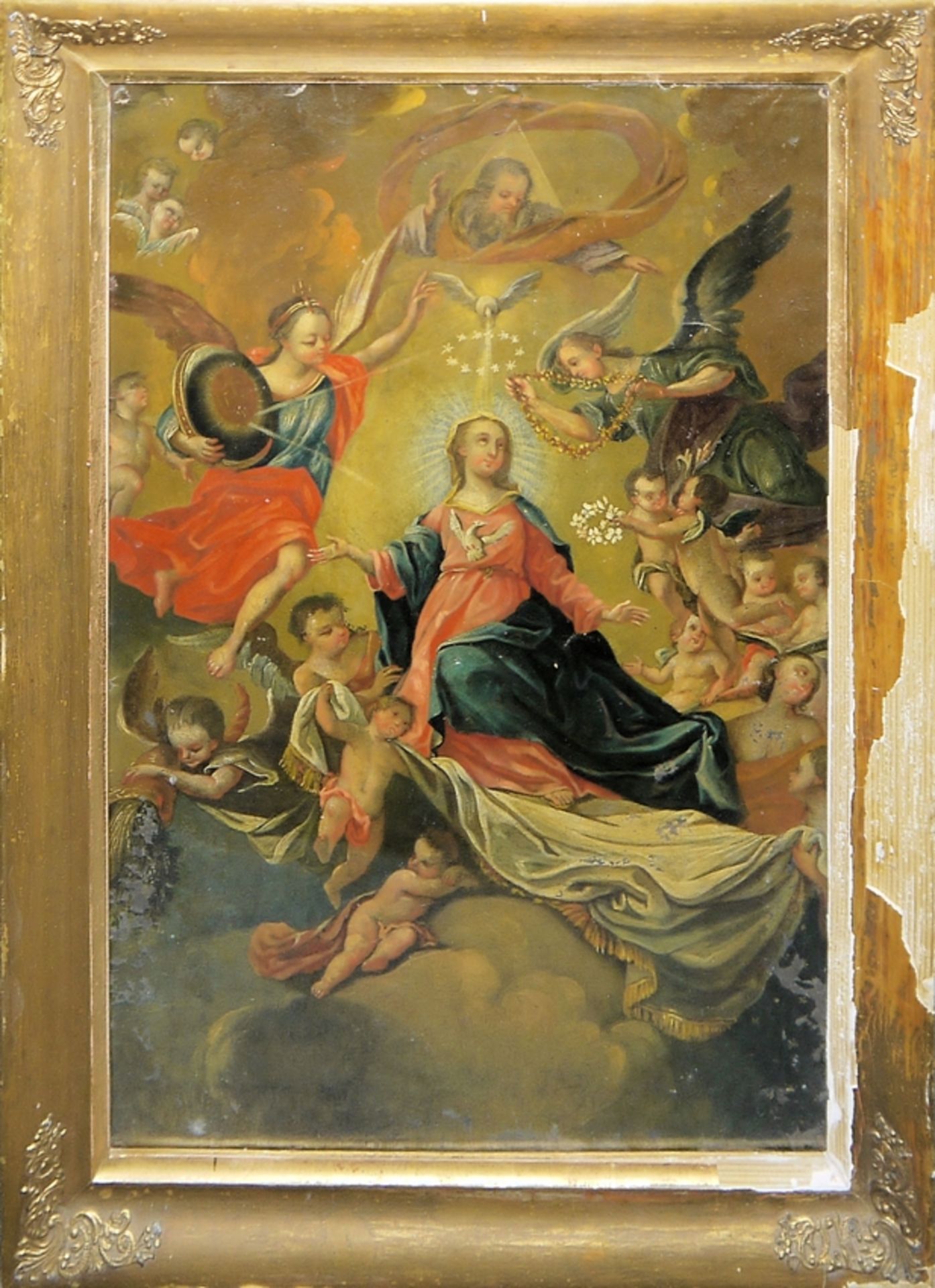 Italienische Schule & Alpenländisch um 1760, Der Heilige Hieronymus mit dem Löwen & Maria Himmelfah - Bild 2 aus 8