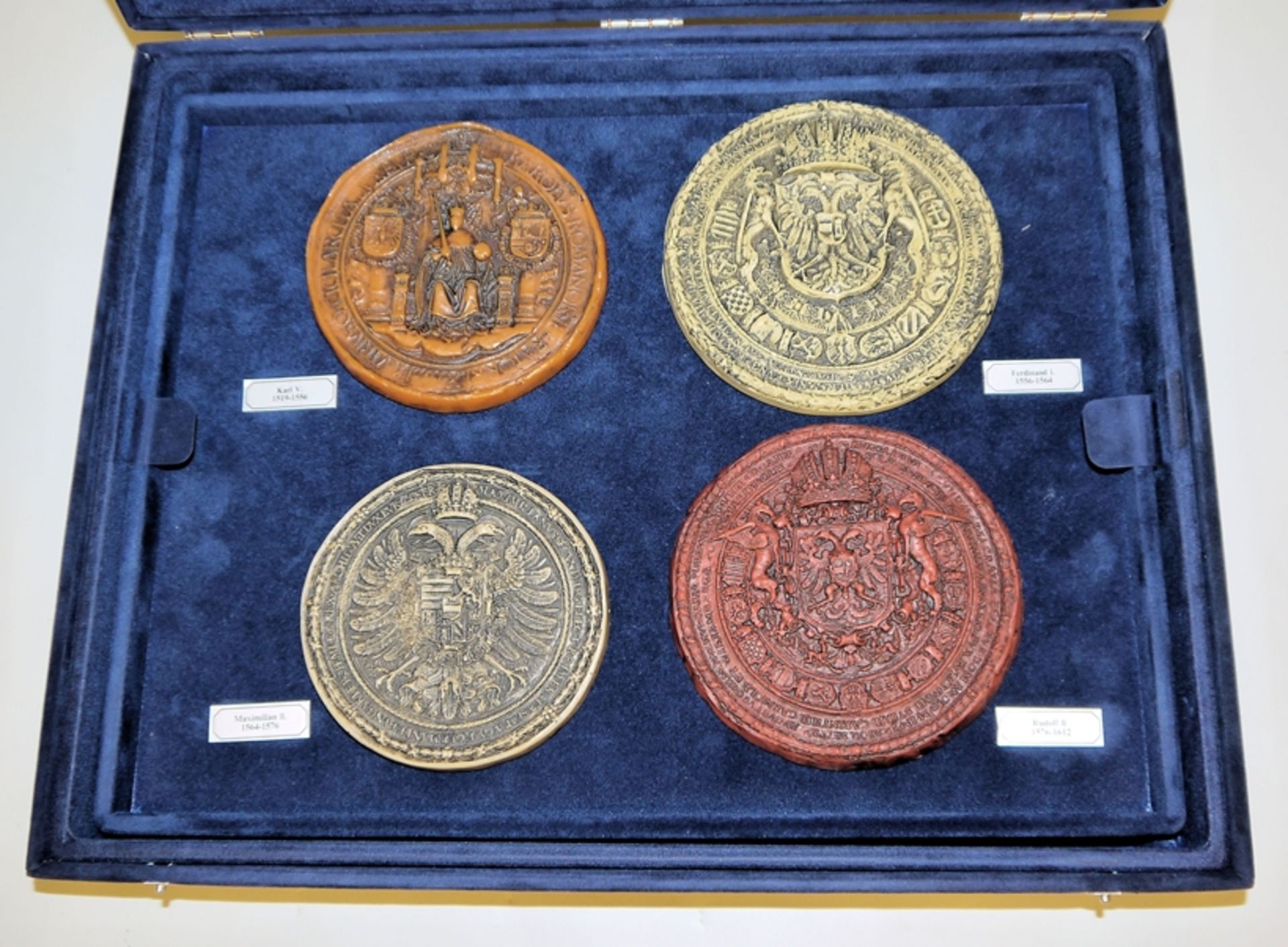 Gepflegte Sammlung "Siegel deutscher Kaiser und Könige" in vier Schatullen - Bild 6 aus 9