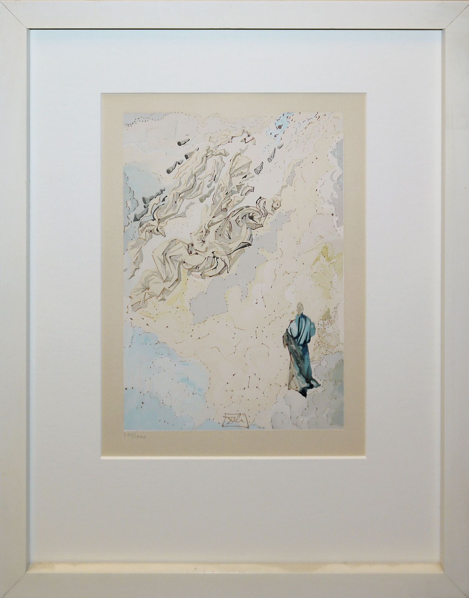 Salvador Dalí, Die Göttliche Komödie, 4 Farbholzschnitte, galeriegerahmt