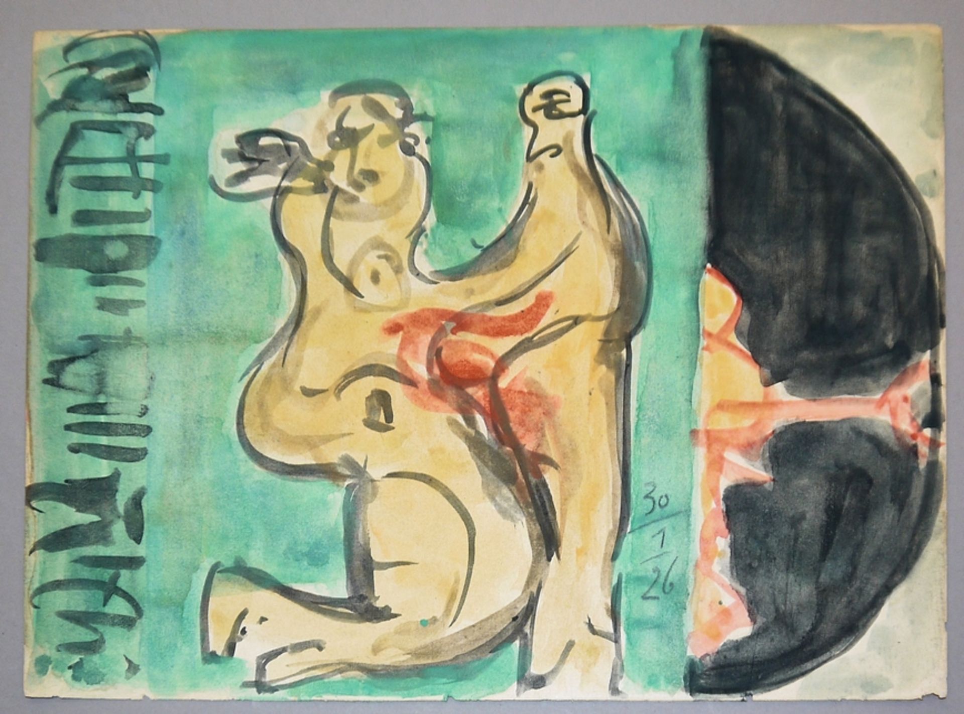Expressionist, 7 Aquarellzeichnungen von 1926 - 1931 - Bild 4 aus 7