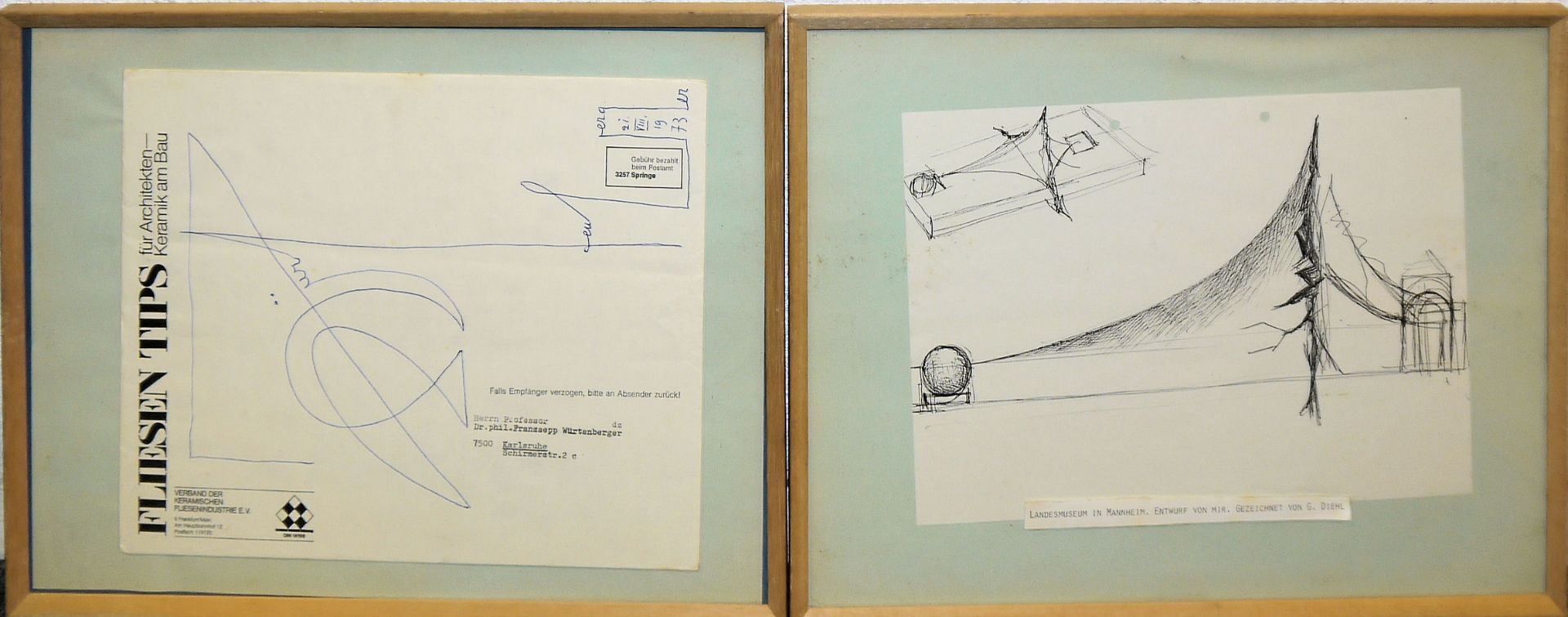 Franzsepp Würtenberger, Nachlass des Künstlers mit Zeichnungen, Kunstkonzepten, Fotografien, Monogr - Bild 8 aus 10