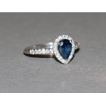 Brillantring mit Saphir, Gold, Manuel Spinosa