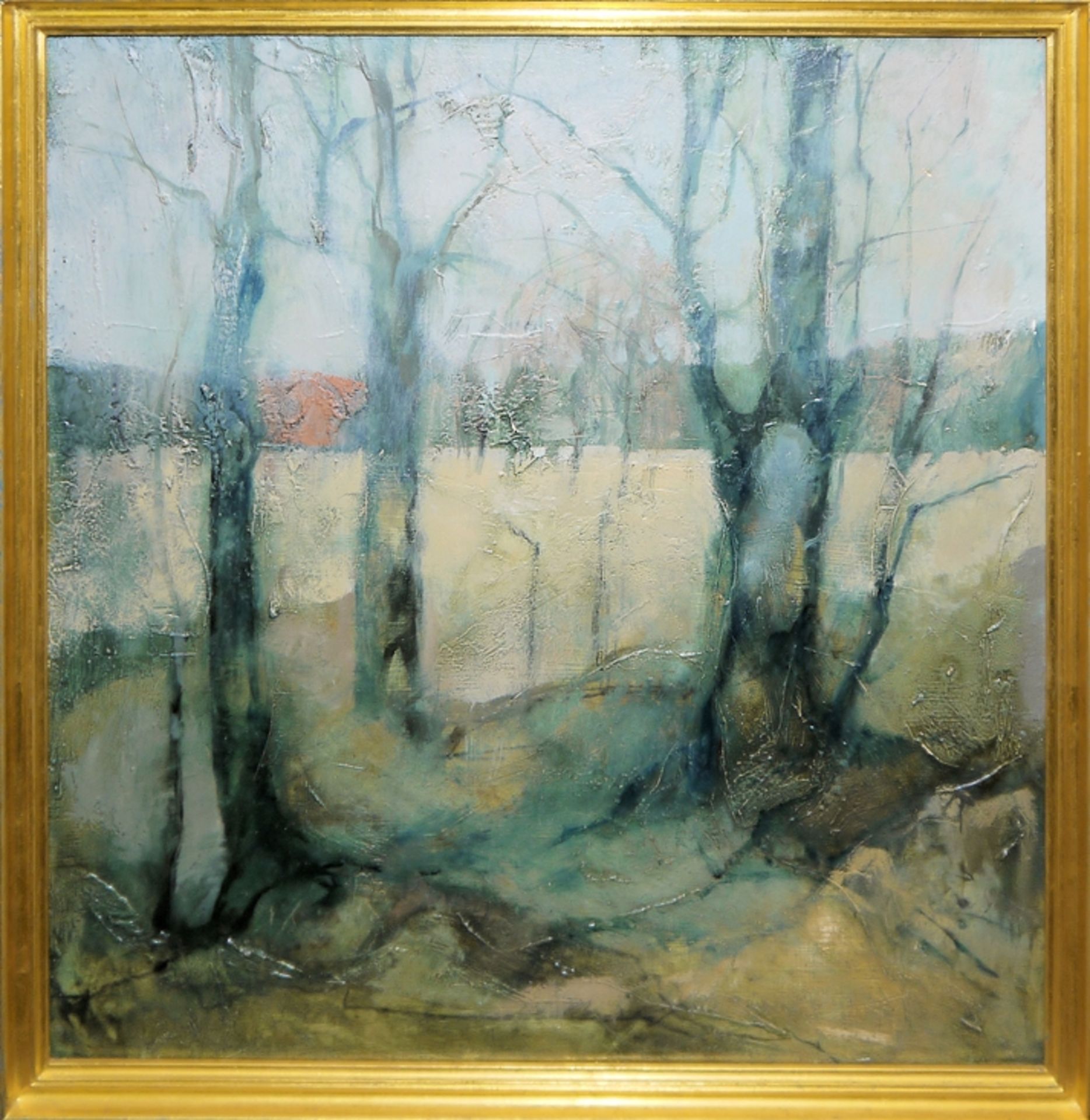 Julius Koch, Winterlandschaft, Ölgemälde von 1932 & Tschechischer Maler, "Predjari (Vorfrühling)",  - Bild 6 aus 6