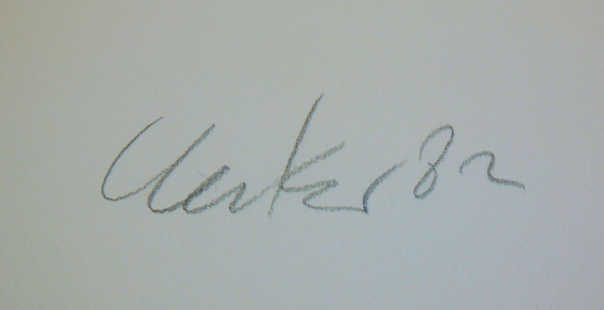 Günther Uecker, Splitter für Polen, signierte Offsetlithographie von 1982 - Bild 2 aus 2