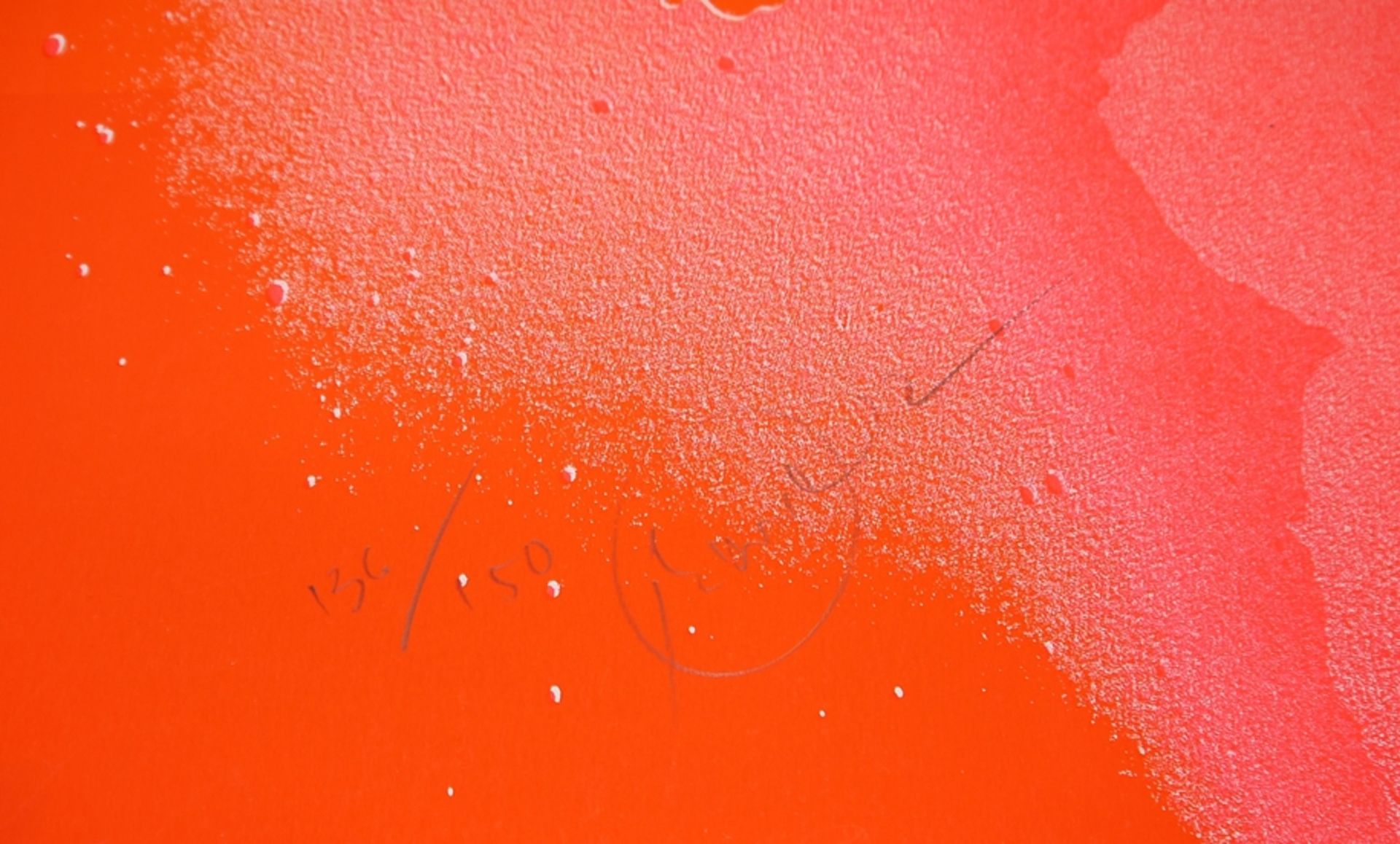 Otto Piene, "Nach dem Regenbogen", großer sign. Farbsiebdruck - Bild 2 aus 2