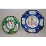 Zwei Teller in Kanton-Email, Qianlong-Zeit, China 18. Jh.