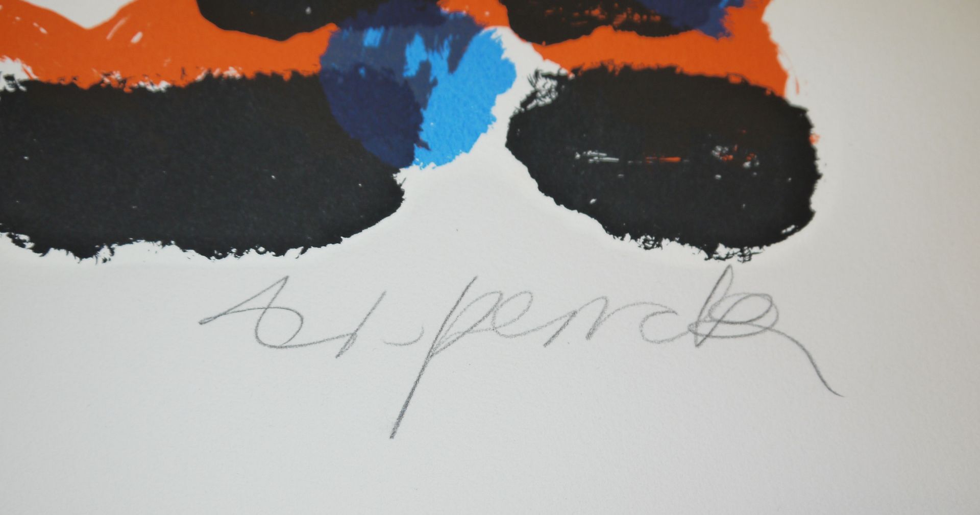 A.R. Penck, "Platos Welt", große signierte Farbserigraphie von 1994 - Bild 2 aus 2