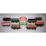 Eisenbahnsammlung Fleischmann & Bub, Spur 0, 9 Teile, 1930-40er