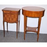 Zwei Beistelltische im Biedermeier-Stil, 20. Jh.