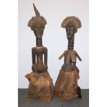 Statuen-Paar der Songye, D.R. Kongo